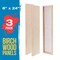 Unfinished Cradled Wood Panels for Painting, 3 Pack of 6x24 inch - Studio Birch Wooden Canvas Boards 3/4" Deep - Mixed-Media Craft, Acrylic, Oil, Encaustic, Paint Pouring Panel Board